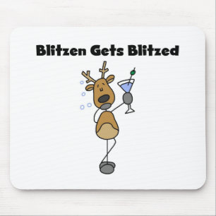 Blitzen Gets Blitzed Mouse Mat