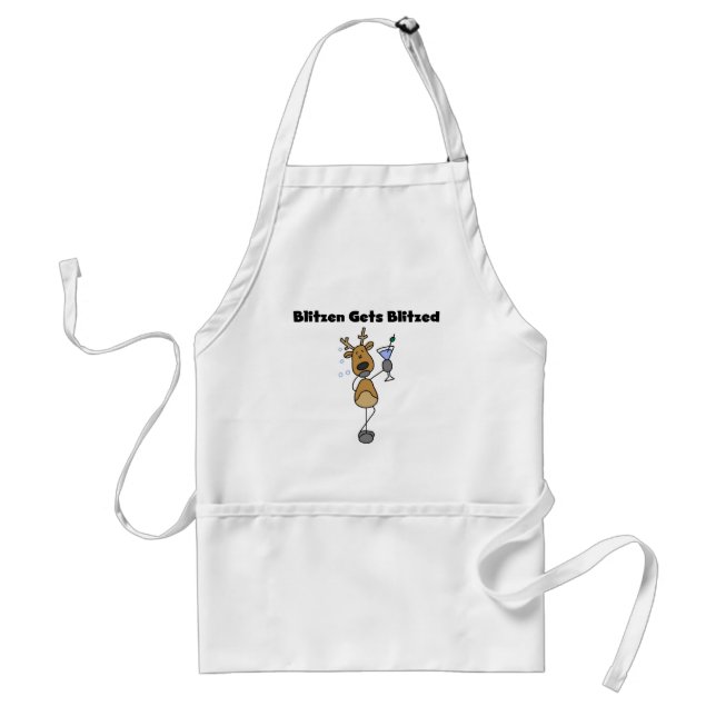 Blitzen Gets Blitzed Standard Apron (Front)
