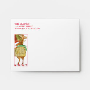 BLITZEN REINDEER A2 Note Card Envelopes
