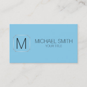 Blizzard blue colour background business card
