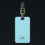 Blizzard Blue Solid Colour Luggage Tag<br><div class="desc">Blizzard Blue Solid Colour. Modern Colour.</div>