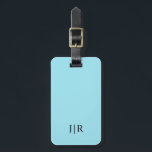 Blizzard Blue Solid Colour Luggage Tag<br><div class="desc">Blizzard Blue Solid Colour. Modern Colour.</div>