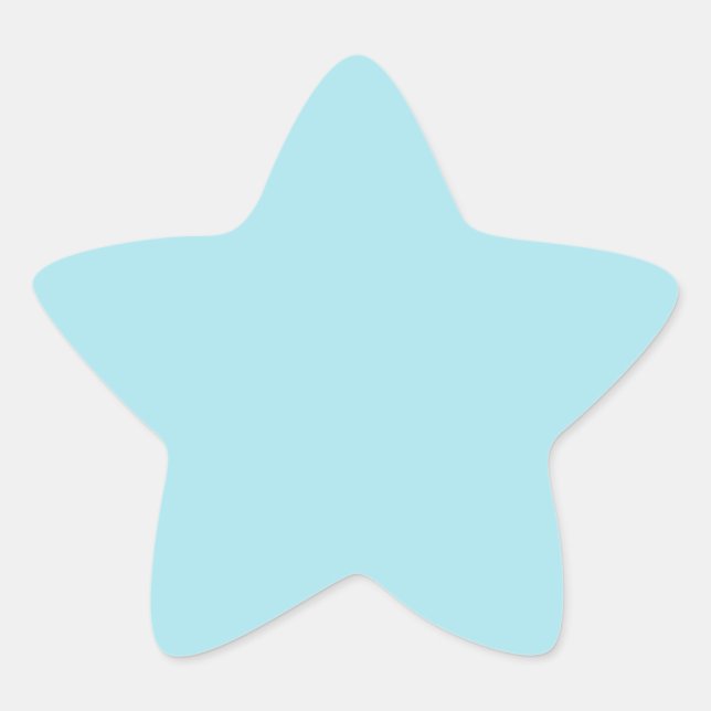 Blizzard Blue  (solid colour)   Star Sticker (Front)