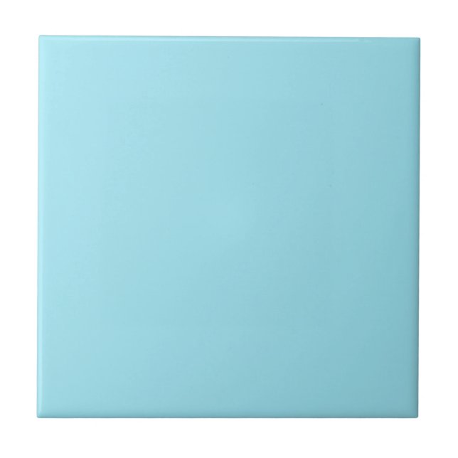 Blizzard Blue Solid Colour Tile (Front)