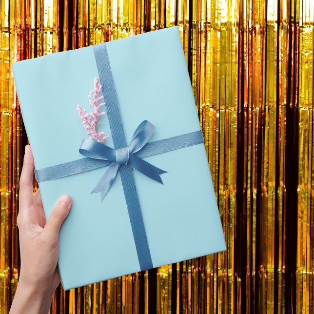 Blizzard Blue Solid Colour Wrapping Paper (Creator Uploaded)
