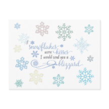 Blizzard of Snowflake Kisses Winter Holiday