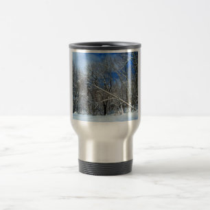 Blizzard Trees Oil Travel Mug
