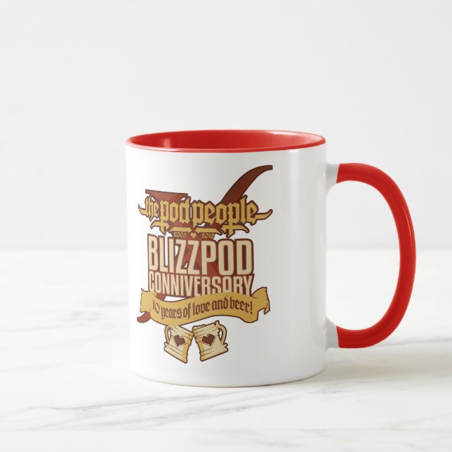 BlizzPodConniversaryX Red Coffee Mug (Right)