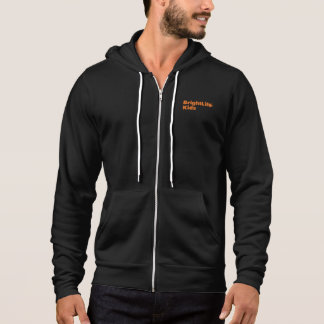 BLK men's zip hoodie - black