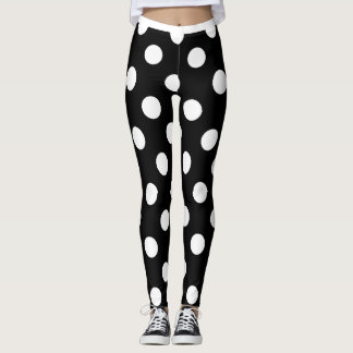 Blk Polka Leggings