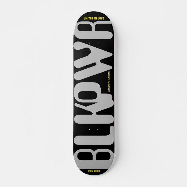 BLK PWR   JMT 7 3/4" Skateboard Deck (Front)