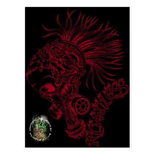 Blk/Red Ruthless Postcard