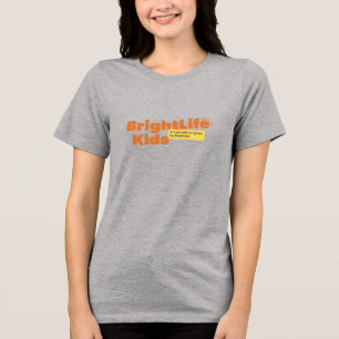 BLK women's t-shirt: grey with logo Tri-Blend Shirt