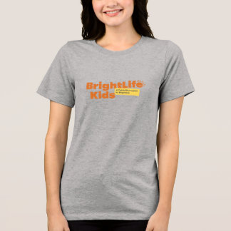 BLK women's t-shirt: grey with logo  Tri-Blend Shirt