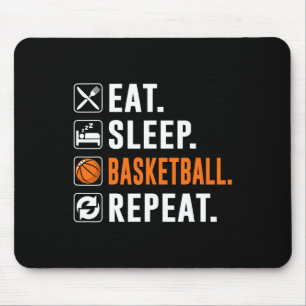 Bll Eat Sleep Sketll Repeat Funny Sketll Player Mouse Mat