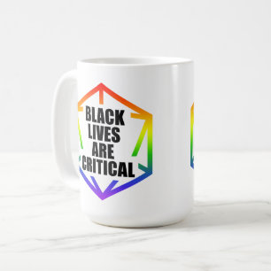 BLM Black Lives are Critical [LGBTQ+] Coffee Mug