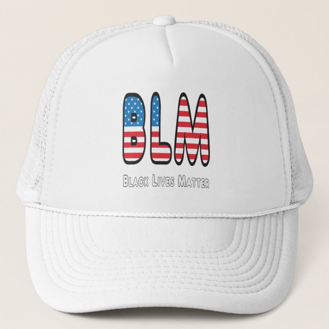 BLM Black Lives Matter Trucker Hat (Front)