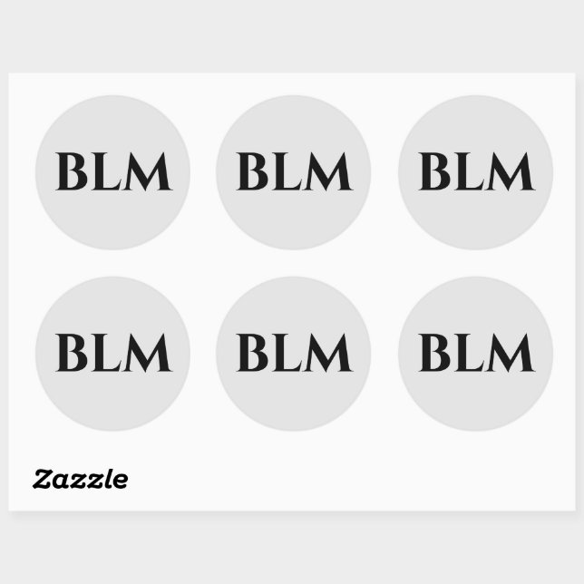 BLM CLASSIC ROUND STICKER (Sheet)