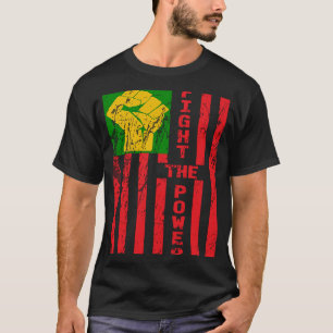 BLM Fight The Power Racial Social Justice Pan Afri T-Shirt