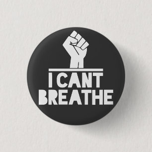 blm i cant breathe black lives matter protest 3 cm round badge