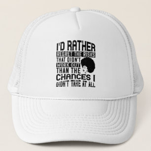 BLM - Prefer the chances to regret risks Trucker Hat