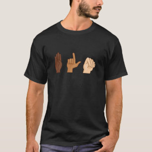 BLM Sign Language ASL Equality Gift T-Shirt