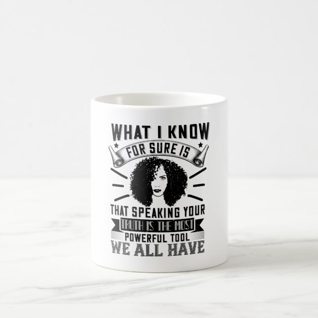 BLM - Speaking your truth is powerful Coffee Mug (Center)