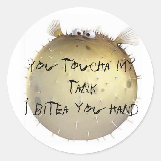 bloat classic round sticker