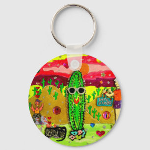 bloated cactus key ring