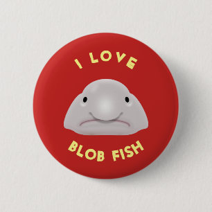 Blob Fish 6 Cm Round Badge