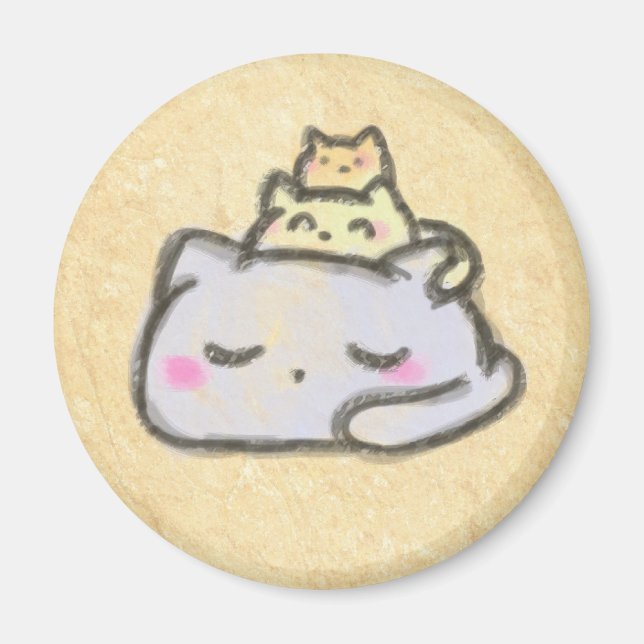 blobcat group magnet (Front)