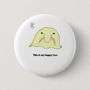Blobfish 6 Cm Round Badge