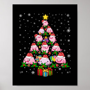 blobfish christmas tree poster