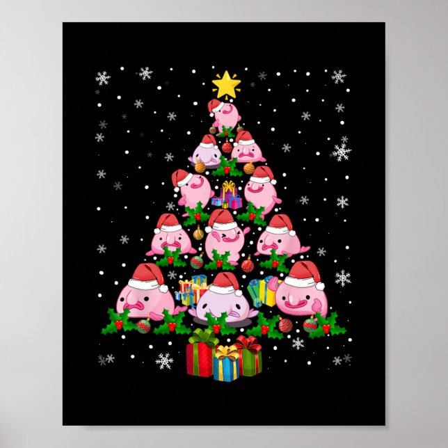 blobfish christmas tree   poster (Front)