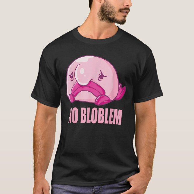 Blobfish costume - ugly blob fish face - Funny Blo T-Shirt (Front)