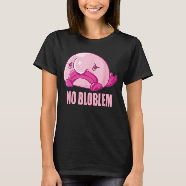 Blobfish costume - ugly blob fish face - Funny Blo T-Shirt (Front)