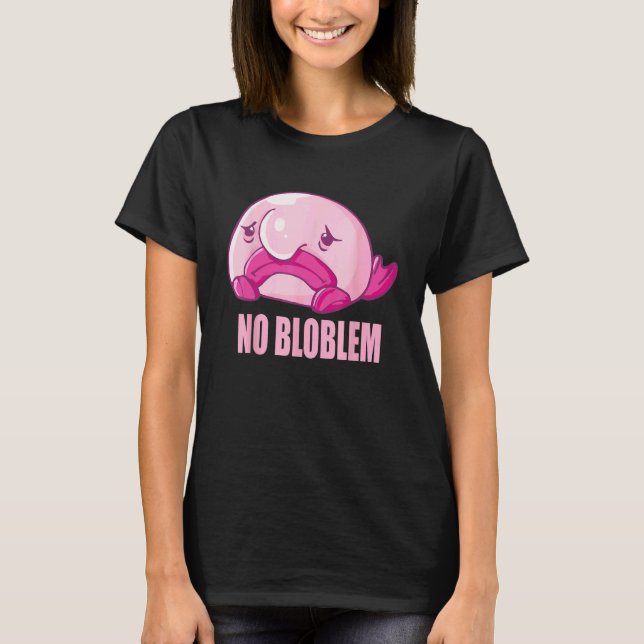 Blobfish costume - ugly blob fish face - Funny Blo T-Shirt (Front)