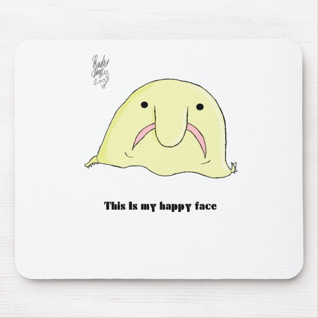 Blobfish Mouse Mat (Front)