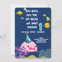 Blobfish Personalised Name Birthday Party