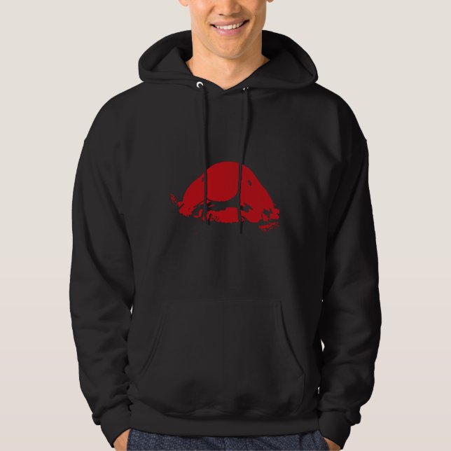 Blobfish Red Hoodie (Front)