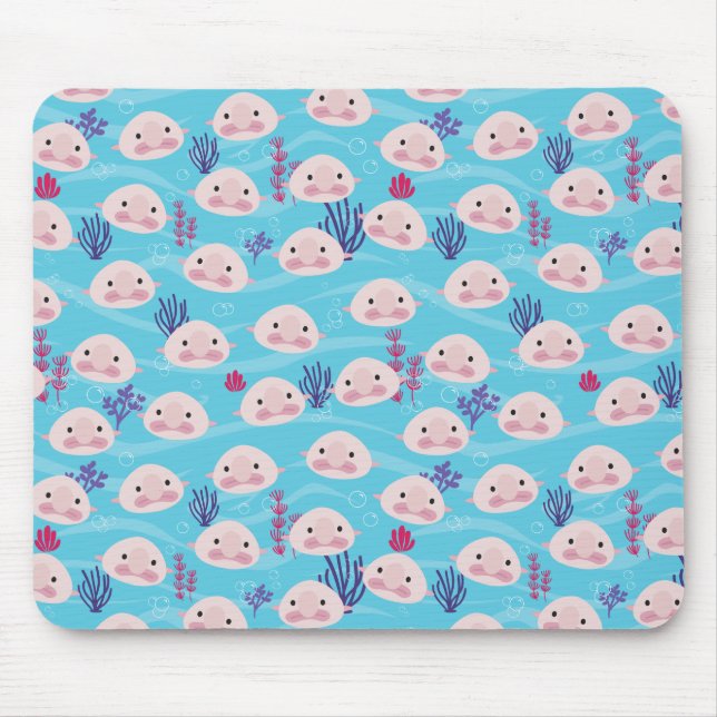Blobfish ugly fish mouse mat (Front)