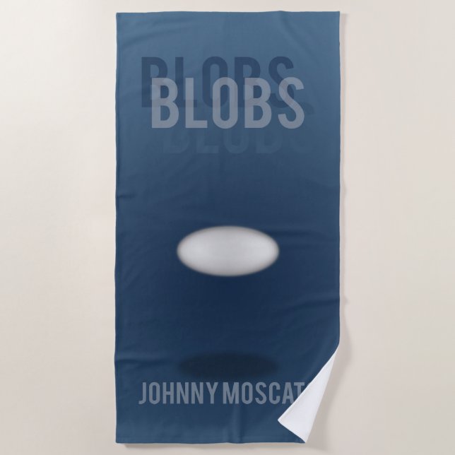 Blobs Book Cover Beach Towel (Front)