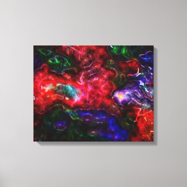 Blobular Rainbow Canvas Print (Front)