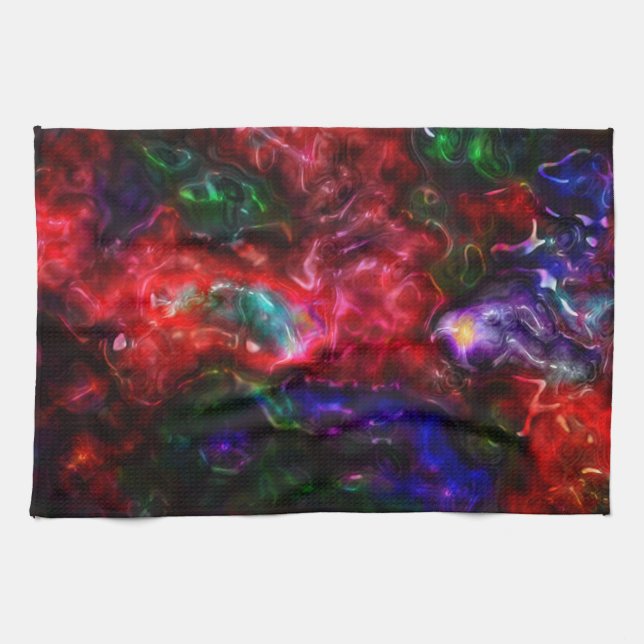 Blobular Rainbow Tea Towel (Horizontal)