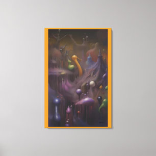 Blobular Report from Galactic Central Canvas Print