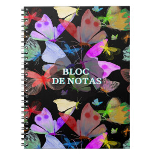 Bloc de notas mariposas notebook