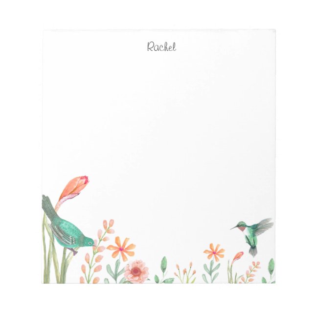 Bloc De Notas Personalised notepad, birds in water Notepad (Front)