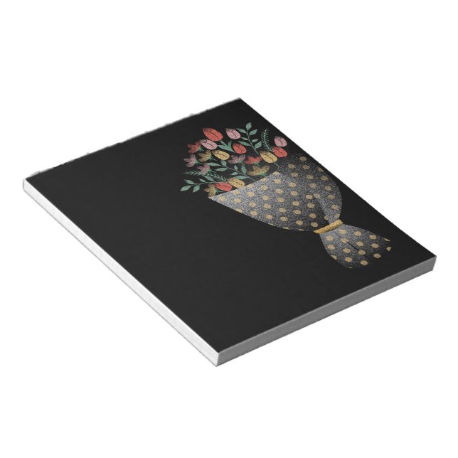 Bloc-notes bouquet de fleurs notepad (Angled)