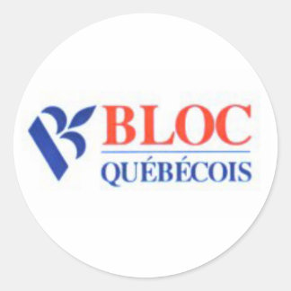 Bloc Québécois Logo Classic Round Sticker