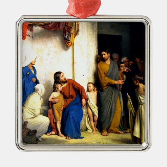 Bloch - Let the Little Children Come Onto Me Metal Tree Decoration (Front)